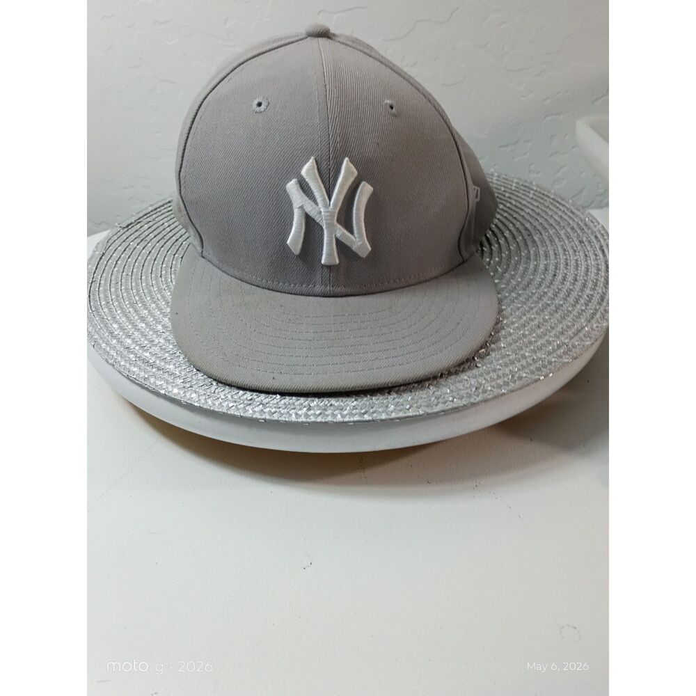 Gray New York Yankees New Era 59 Fifty Fitted Cap 7 5/8